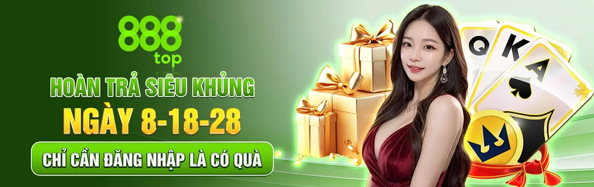 8888top Hoàn trả siêu khủng đăng nhập là có quà